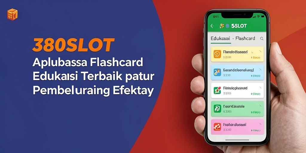 Tampilan antarmuka utama aplikasi Flashcard 380SLOT yang interaktif.
