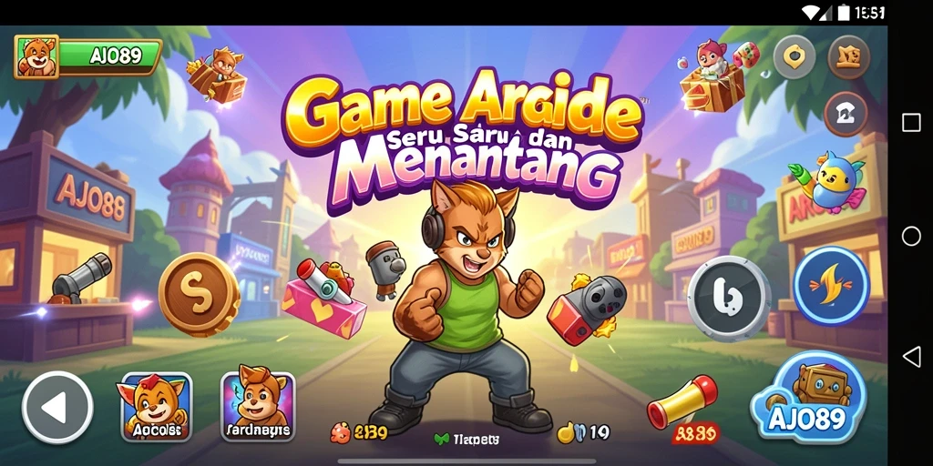 Antarmuka menarik AJO89 dengan tampilan yang memukau