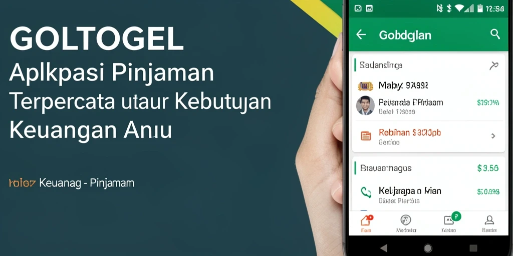 Tampilan antarmuka GOLTOGEL yang user-friendly dan intuitif.