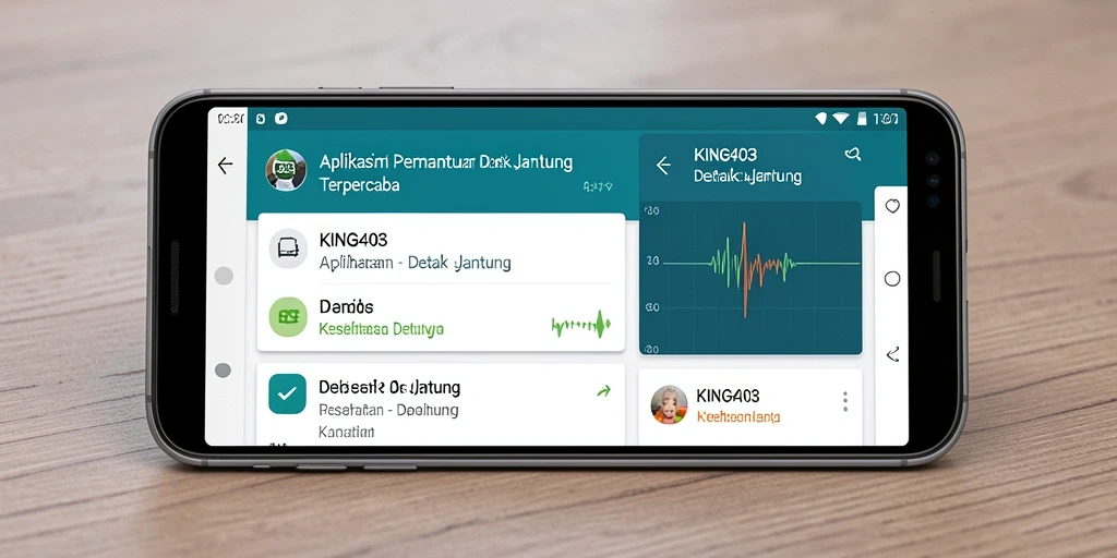 Antarmuka aplikasi KING403 yang informatif dan mudah digunakan.