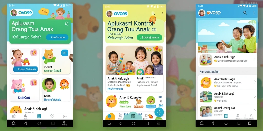 Antarmuka OVO99 yang intuitif dan ramah pengguna untuk kontrol orang tua.