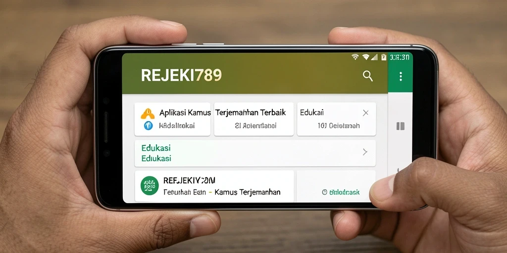 Antarmuka intuitif REJEKI789 untuk terjemahan bahasa.