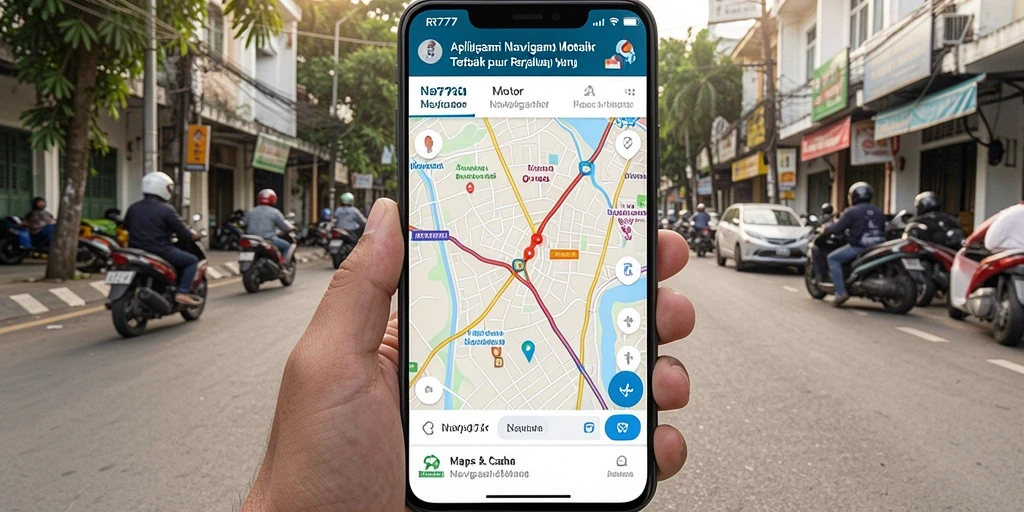 Antarmuka RR777 menampilkan navigasi motor yang jelas dan informatif.