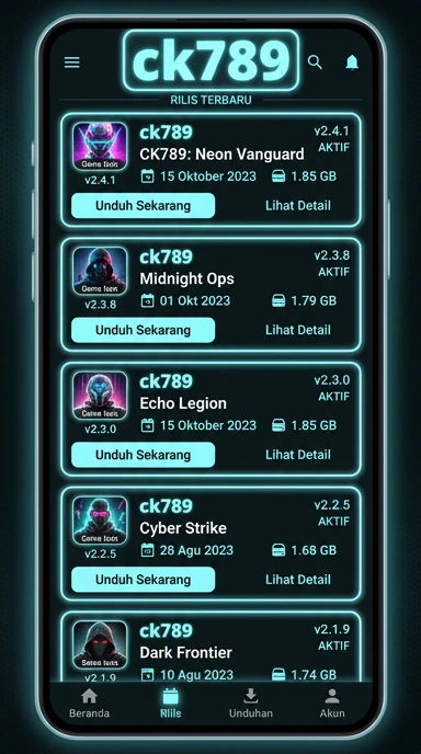 Riwayat Versi ck789 untuk Pengguna Android